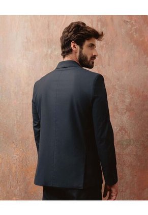 Blazer Casual  Elegante  Para Hombre Azul Patprimo