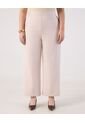 Pantalón Fluido Tiro Alto  Para Mujer Crema Patprimo de Patprimo