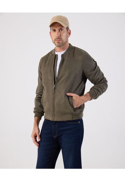 Chaqueta Bomber   Para Hombre Verde Patprimo