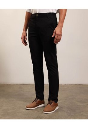 Pantalón Clásico  De Corte Recto  Para Hombre Negro Patprimo