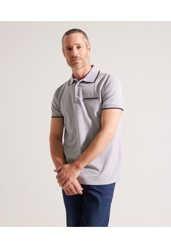 Polo Para Hombre Cuello Tejido Con Bolsillo Color Gris  Marca Patprimo #44112471 Patprimo
