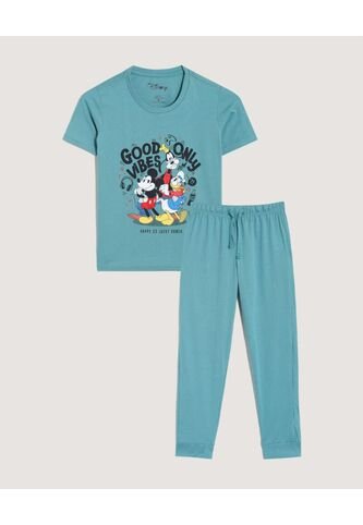 Pijama  Infantil Niño M/C P/L Color Azul Marca Patprimo #66040076 Patprimo