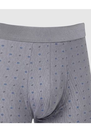 Bóxer Medio Con Estampado  X1 Para Hombre Gris Patprimo
