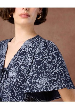 Blusa  Para Mujer Manga Corta Color Azul Marca Patprimo #30123661