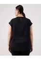 Blusa  Para Mujer Manga Corta Color Negro Marca Patprimo #14121415 de Patprimo