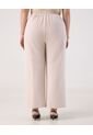 Pantalón Fluido Tiro Alto  Para Mujer Crema Patprimo de Patprimo