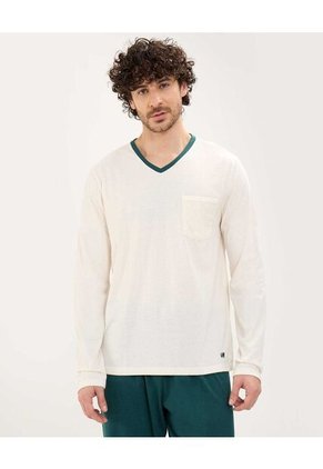 Pijama  Para Hombre M/L P/L Color Verde Marca Patprimo #44040212