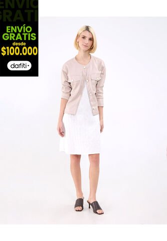 Vestido Para Mujer M/Sisa Medio Color Blanco Marca Patprimo #30171047 Patprimo