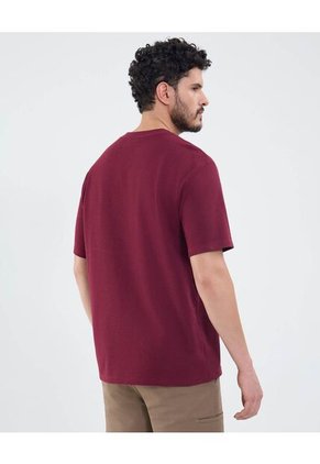 Camiseta Para Hombre Manga Corta Cuello Redondo Color Vino Marca Patprimo #44090938