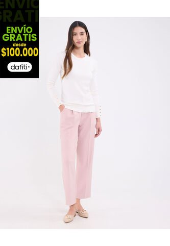 Pantalón Para Mujer Moda Color Rosa Marca Patprimo #30072026 Patprimo