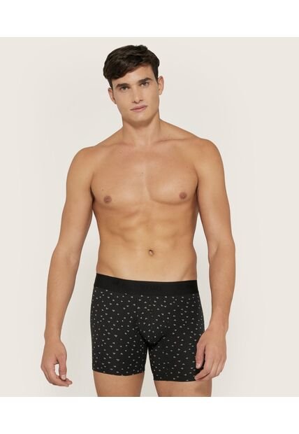 Pack X2 Boxer  Estampados En Algodón  X2 Para Hombre Negro Patprimo