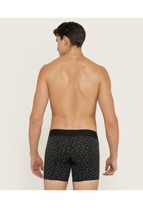 Pack X2 Boxer  Estampados En Algodón  X2 Para Hombre Negro Patprimo