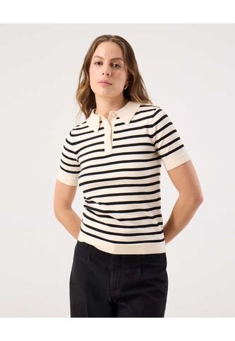 Polo Para Mujer Manga Corta Color Crema Marca Patprimo #30110451 Patprimo