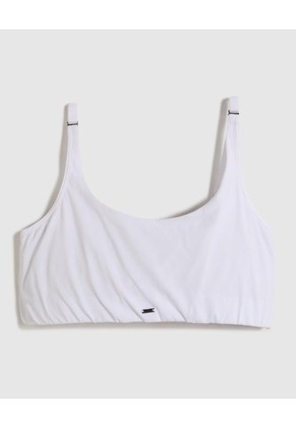 Top Deportivo Unicolor   Para Mujer Blanco Patprimo Patprimo