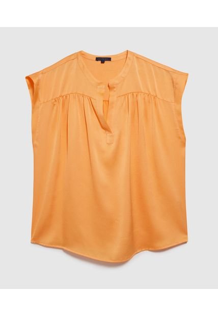 Blusa Para Mujer Manga Corta Color Naranja Marca Patprimo #30123088