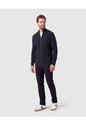 Buzo Cardigan Tejido Con Cierre Para Hombre Para Hombre Negro Patprimo