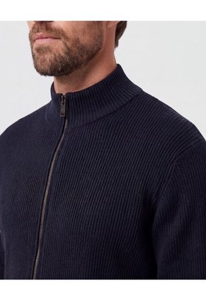 Buzo Cardigan Tejido Con Cierre Para Hombre Para Hombre Negro Patprimo