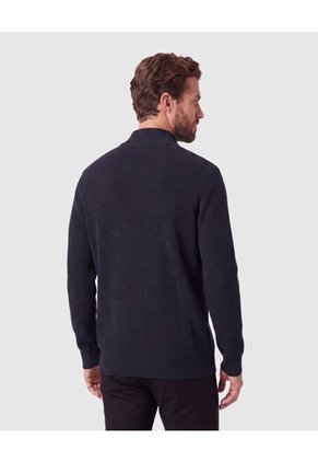 Buzo Cardigan Tejido Con Cierre Para Hombre Para Hombre Negro Patprimo