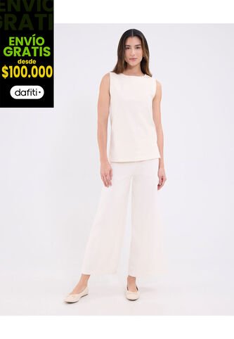 Pantalón Para Mujer Moda Color Blanco Marca Patprimo #30072005 Patprimo