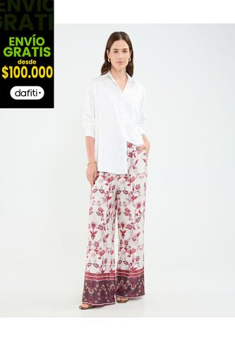 Pantalón Para Mujer Moda Color Blanco Marca Patprimo #30072021 Patprimo