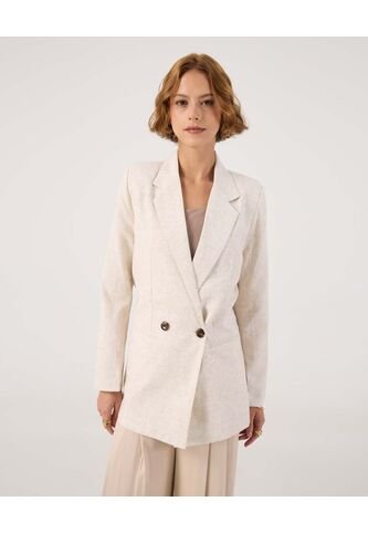 Blazer Para Mujer  Color Beige Marca Patprimo #30400137 Patprimo