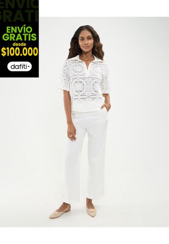 Pantalón Para Mujer Moda Color Blanco Marca Patprimo #30071994 Patprimo