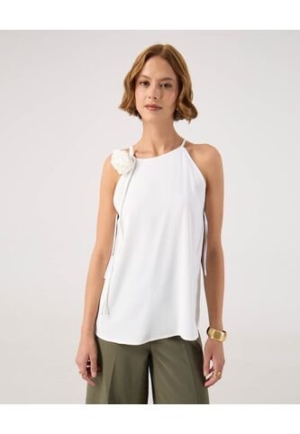 Blusa Para Mujer Manga Sisa Color Blanco Marca Patprimo #30123621 Patprimo