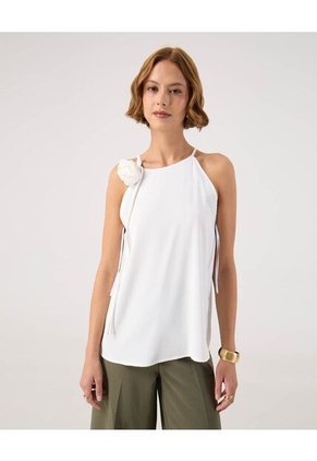 Blusa Para Mujer Manga Sisa Color Blanco Marca Patprimo #30123621