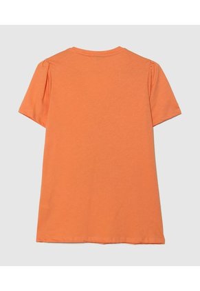 Camiseta Mujer Patprimo M/C Naranja Algodón