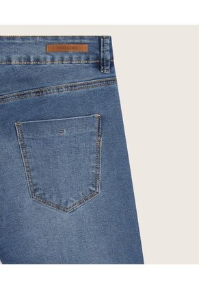 Jean Skinny Tiro Medio  Para Mujer Azul Patprimo