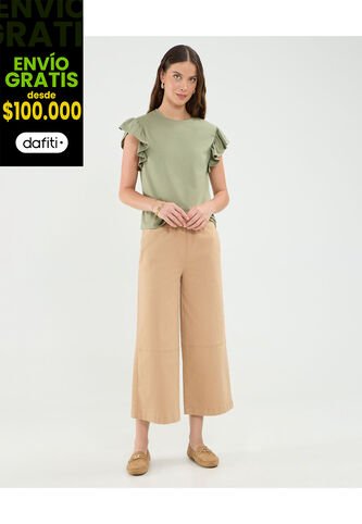 Pantalón Para Mujer Moda Color Café Marca Patprimo #30072010 Patprimo