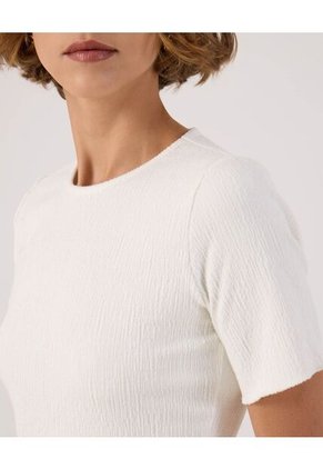 Camiseta Para Mujer Manga Corta Cuello Redondo Color Blanco Marca Patprimo #30093868