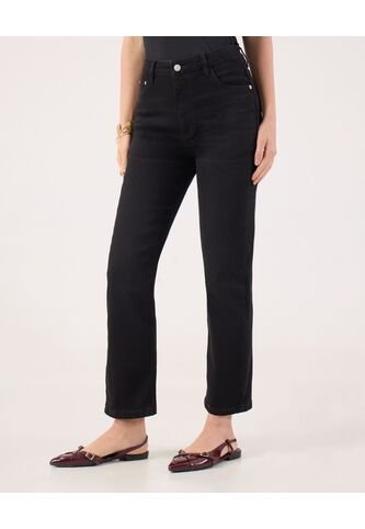 Jean Para Mujer Straight Color Negro Marca Patprimo #30160482 Patprimo