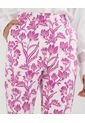 Pantalón Capri  Estampado  Para Mujer Rosa Patprimo de Patprimo
