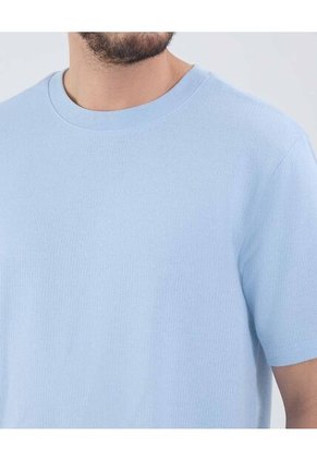 Camiseta Para Hombre Manga Corta Cuello Redondo Color Azul Marca Patprimo #44090938