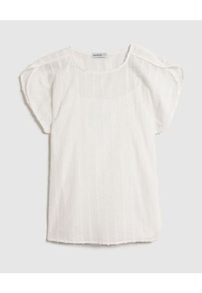 Blusa  Para Mujer Manga Corta Color Blanco Marca Patprimo #30123656