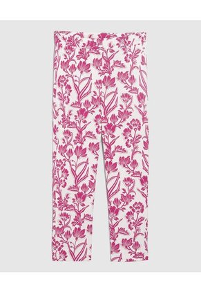 Pantalón Capri  Estampado  Para Mujer Rosa Patprimo