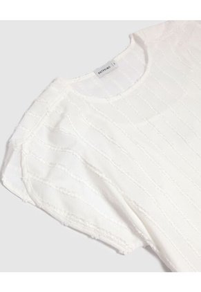 Blusa  Para Mujer Manga Corta Color Blanco Marca Patprimo #30123656