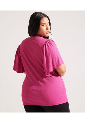 Camiseta Para Mujer Manga Corta Color Rosado Marca Patprimo #14091344