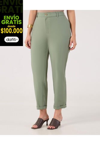 Pantalón Para Mujer Chino Color Verde Marca Patprimo #14070723 Patprimo