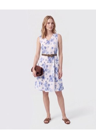 Vestido Midi Con Cinturón Mujer  Para Mujer Azul Patprimo Patprimo