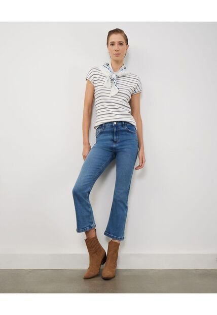 Jean Para Mujer Flare Color Azul  Marca Patprimo #30160370