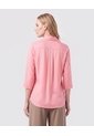 Blusa Camisera De Manga 3/4 Y Pliegue Mujer  Para Mujer Rosa Patprimo de Patprimo