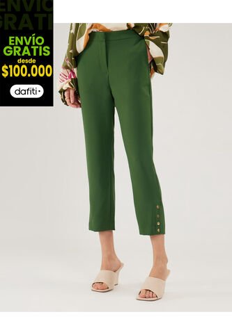 Pantalón Para Mujer Clasico Color Verde Marca Patprimo #30071839 Patprimo