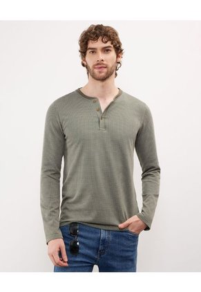 Camiseta Para Hombre M/L Patprimo En Color Verde #44090884