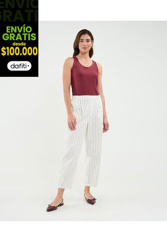 Pantalón Para Mujer Moda Color Blanco Marca Patprimo #30072004 Patprimo