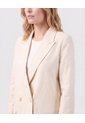 Blazer De Doble Botonadura Para Mujer  Para Mujer Beige Patprimo de Patprimo