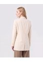 Blazer De Doble Botonadura Para Mujer  Para Mujer Beige Patprimo de Patprimo