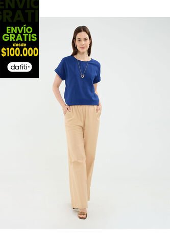 Pantalón Para Mujer Moda Color Café Marca Patprimo #30072008 Patprimo