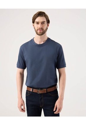 Camiseta Para Hombre Manga Corta Cuello Redondo Color Azul Marca Patprimo #44090957